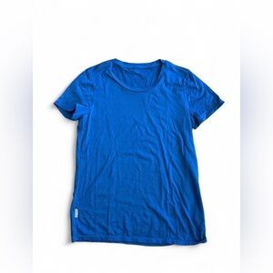 Icebreaker Merino Wool Short Sleeved TShirt Blue Medium